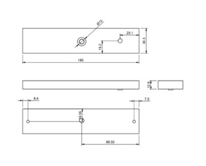 Zwora elektromagnetyczna BIRA Hartte MG280SR, siła trzymania 280 kg