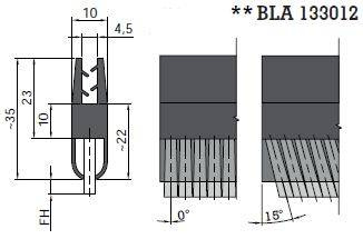 Uszczelka szczotkowa MINK BLA133012