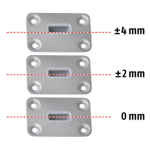 Zestaw dolnych, szerokich gniazd do zasuwy drzwiowej PLANET BM 5x13 mm (900275)