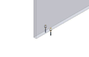 Nylonowa rolka prowadząca z kołkiem NIKO 38.X08