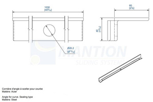 Wspornik łuku MANTION 8579, ocynk