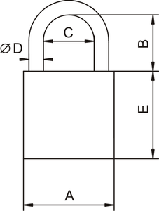 Kłódka zatrzaskowa YETI KSN40Y