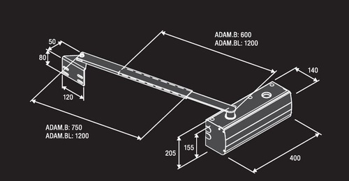 Napęd do bram harmonijkowych BENINCA ADAM