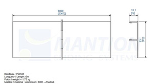 Maskownica MANTION 11011, aluminium