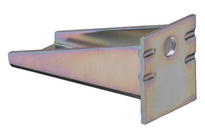 Regulowany podwójny uchwyt ścienny do szyny NIKO 75.B06, stal kwasoodporna AISI 316