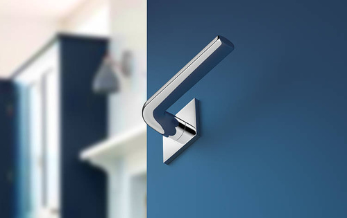 Klamka drzwiowa CORONA SCANDI (szyld kwadratowy)