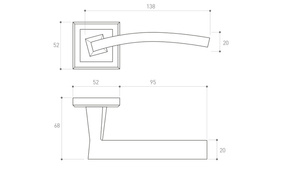 Klamka drzwiowa Metal-Bud ALFA