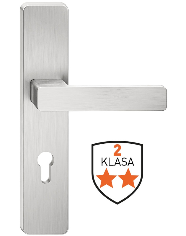 Klamka drzwiowa antywłamaniowa METAL-BUD ATLAS 92 mm widok ogólny