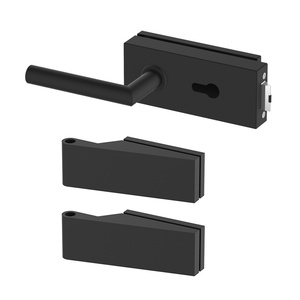 Zestaw okuć do drzwi szklanych Metal-Bud kwadratowy, na wkładkę bębenkową