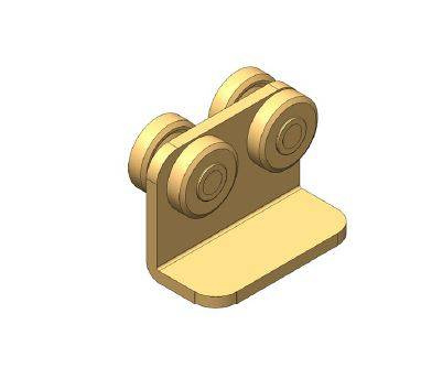 Wózek 4-kołowy do kurtyn samochodowych NIKO 23.X73, ocynk