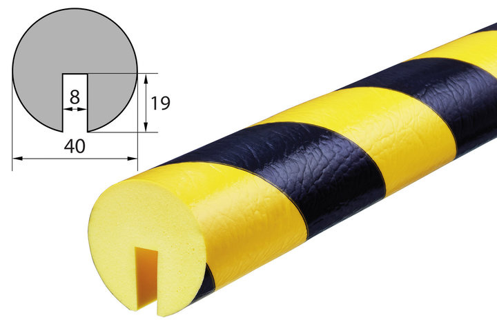 Elastyczny profil ostrzegawczo-ochronny KNUFFI typ B (1000 mm)
