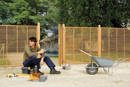 Zestaw zamka wpuszczanego do bramek drewnianych Locinox H-WOOD-SET