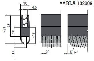 Uszczelka szczotkowa MINK BLA133008
