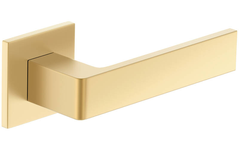 Klamka drzwiowa Metal-Bud RUMBA K FIT, mosiądz matowy