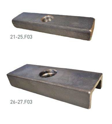 Płytka montażowa do skrzydeł metalowych NIKO 27.F03, stal czarna