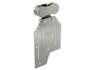 Wózek 4-kołowy z mocowaniem bocznym MANTION 0281S, ocynk