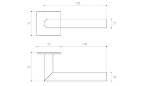 Klamka drzwiowa Metal-Bud NOVA 3S