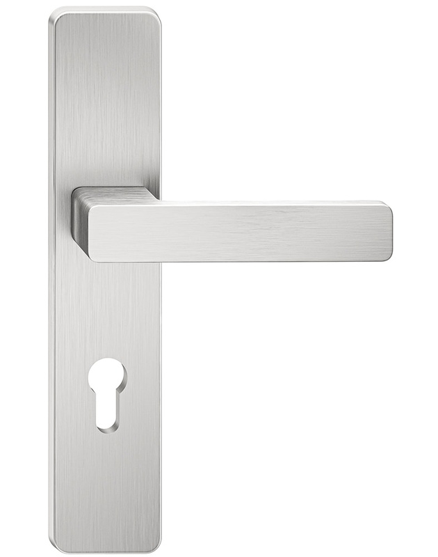 Klamka drzwiowa antywłamaniowa METAL-BUD ATLAS 72 mm - inox