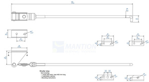 Blokada skrzydła rozwiernego MANTION 1300