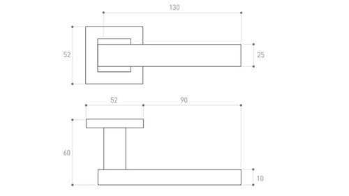 Klamka drzwiowa Metal-Bud ONYX