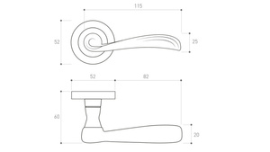 Klamka drzwiowa Metal-Bud ORION