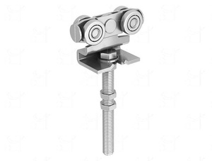 Wózek 4-kołowy  z przedłużonym trzpieniem MANTION 9232L, ocynk