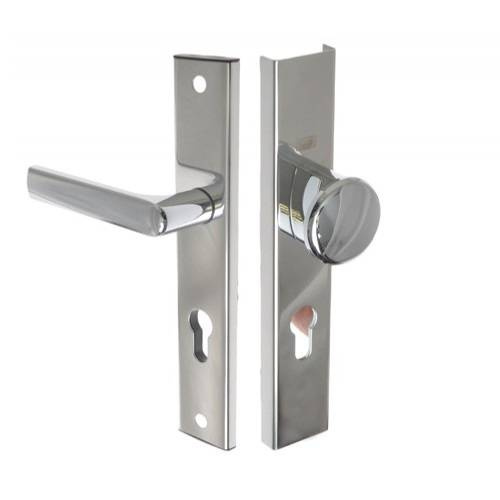 Wzmocniona klamko-gałka drzwiowa na długim szyldzie LOB MPS01 / MPS02