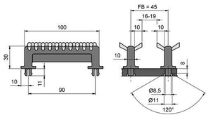 Mocowanie do podłoża MINK SOB-TRW-K103