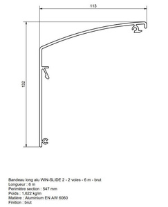 Maskownica MANTION 11264L, aluminium