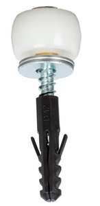 Nylonowa rolka prowadząca z kołkiem NIKO 38.X08