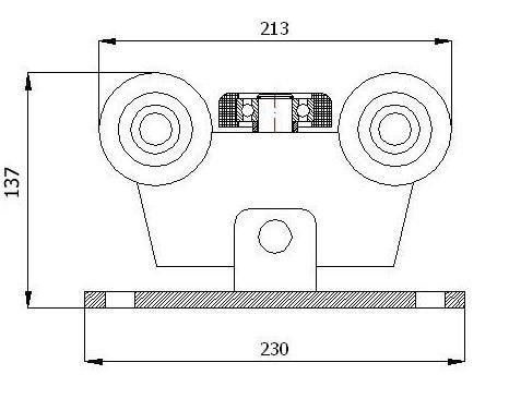 Wózek do bramy W-5T-80