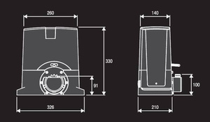 Zestaw do bram przesuwnych BENINCA KBULL5M.S.PM