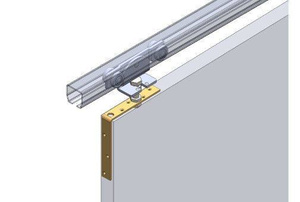 Górny narożnik do skrzydeł drewnianych NIKO 24.F95, ocynk