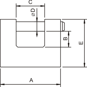 Kłódka trzpieniowa YETI KTZ75