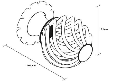 Zewnętrzna gałka bramowa Metal-Bud ROYAL
