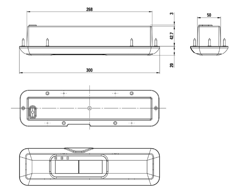 Radar BIRCHER DualSense D - widok z przodu