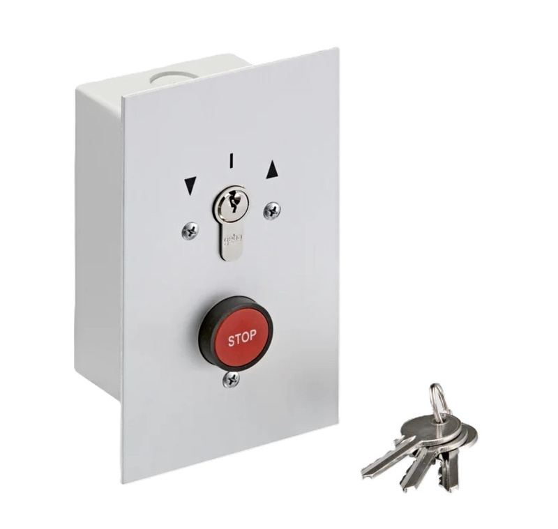 Podtynkowy przełącznik kluczykowy w metalowej obudowie SOMMER S12768-00001