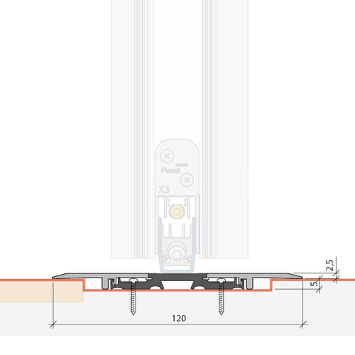 Płaski próg PLANET F120 (254119)