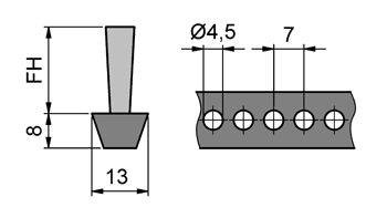 Szczotka na pasie klinowym MINK BKR138