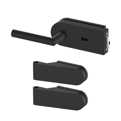 Zestaw okuć do drzwi szklanych Metal-Bud okrągły, na klucz