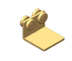 Wózek 4-kołowy do kurtyn samochodowych NIKO 23.R53, ocynk