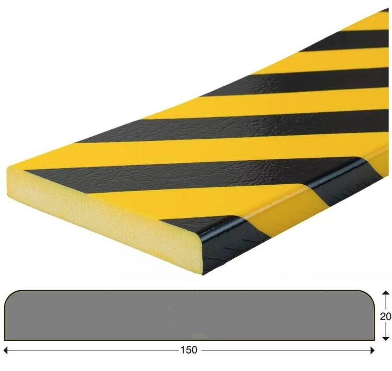 Elastyczny profil ostrzegawczo-ochronny KNUFFI typ GIANT (5000 mm)