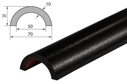 Elastyczny profil ostrzegawczo-ochronny KNUFFI typ R50 (1000 mm)