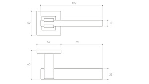 Klamka drzwiowa Metal-Bud STEREO