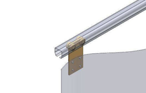 Wózek 4-kołowy NIKO 24.R55, ocynk