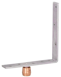 Dolny narożnik do skrzydeł drewnianych NIKO 35.M85, ocynk