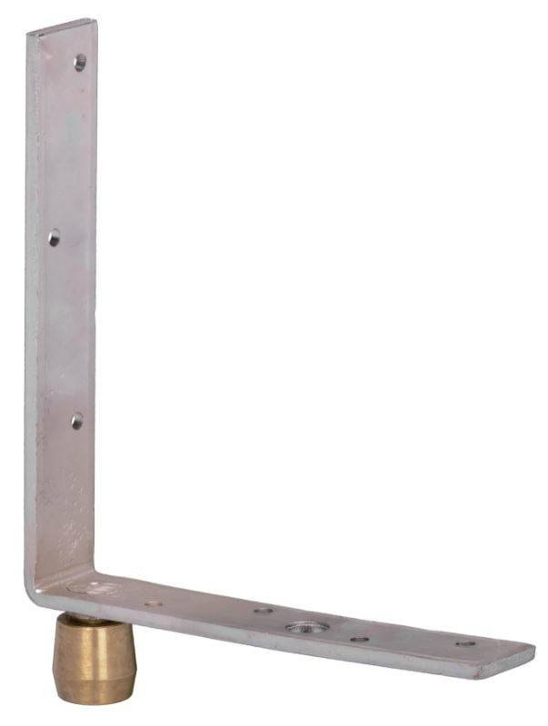 Dolny narożnik do skrzydeł drewnianych NIKO 35.M84, ocynk