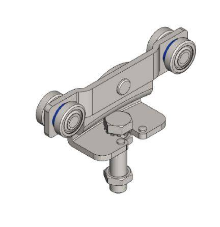 Wózek 4-kołowy NIKO 74.R91, stal kwasoodporna AISI 316