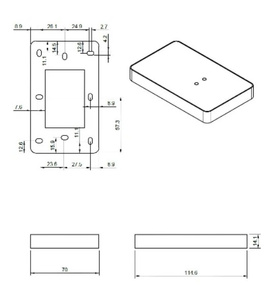 Przycisk wyjścia BIRA Hartte EB06, bezdotykowy