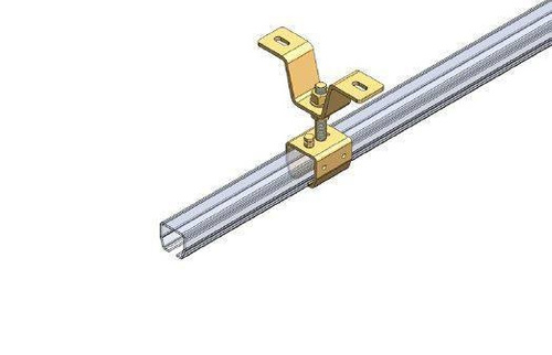 Regulowany uchwyt szyny z wspornikiem NIKO 27.B44, ocynk